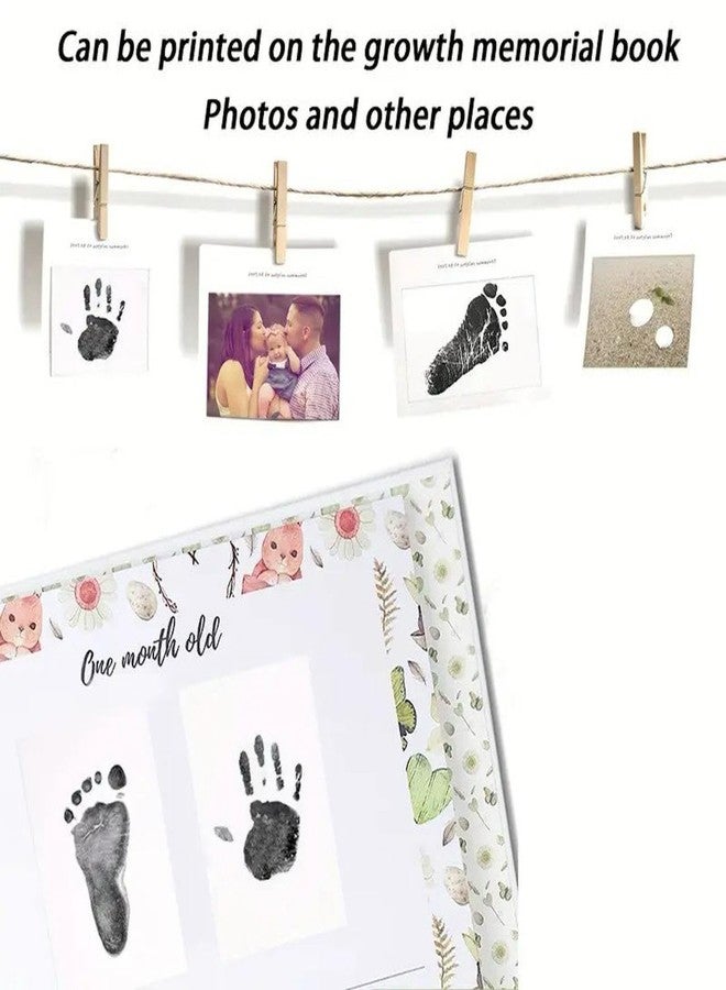 ENNCOZY Inkless Hand and Footprint Kit - Ink Pad for Baby Hand and Footprints - Dog Paw Print Kit,Dog Nose Print Kit -Baby Footprint Kit,Clean Touch Baby Foot Printing Kit,Handprint Kit - Image 2